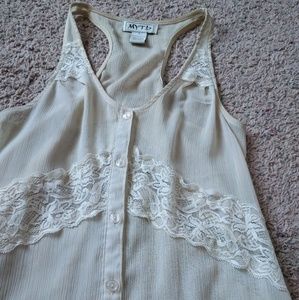 Vintage lace blouse tank